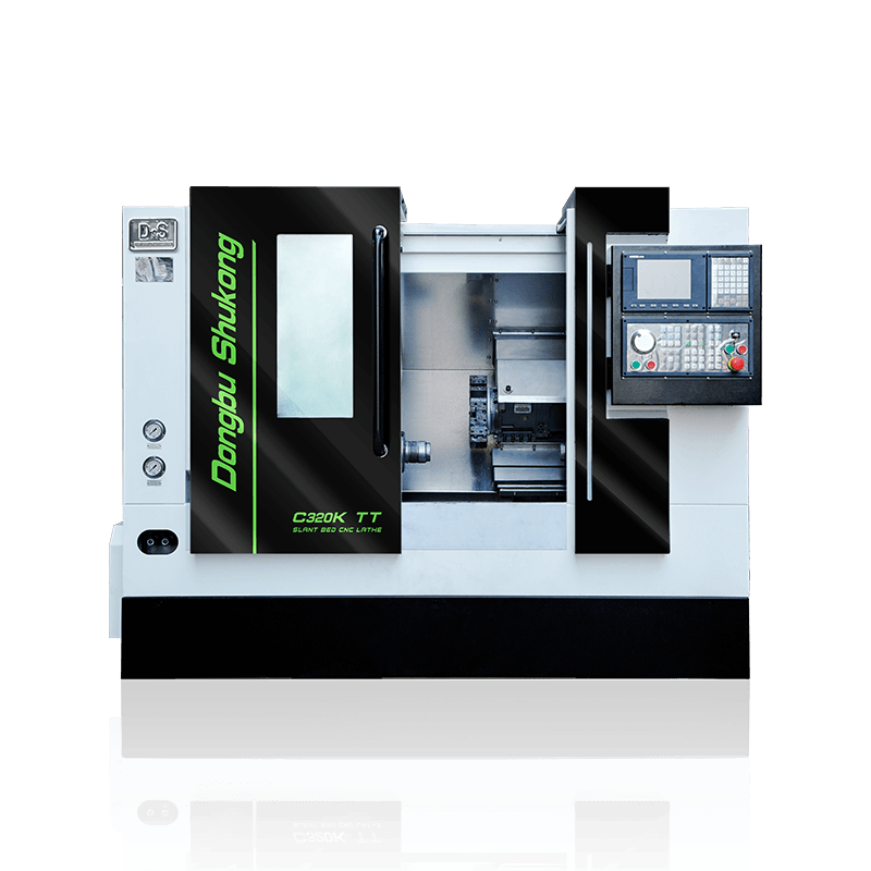 مخرطة السرير المائلة CNC C320K TT بسرعة عالية