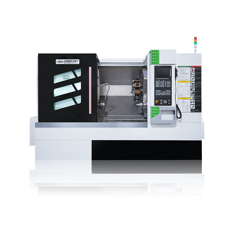 C500K MSY / C500K / C500K مع مخرطة السرير المائلة CNC ذات المغزل الفرعي للقطع الثقيل